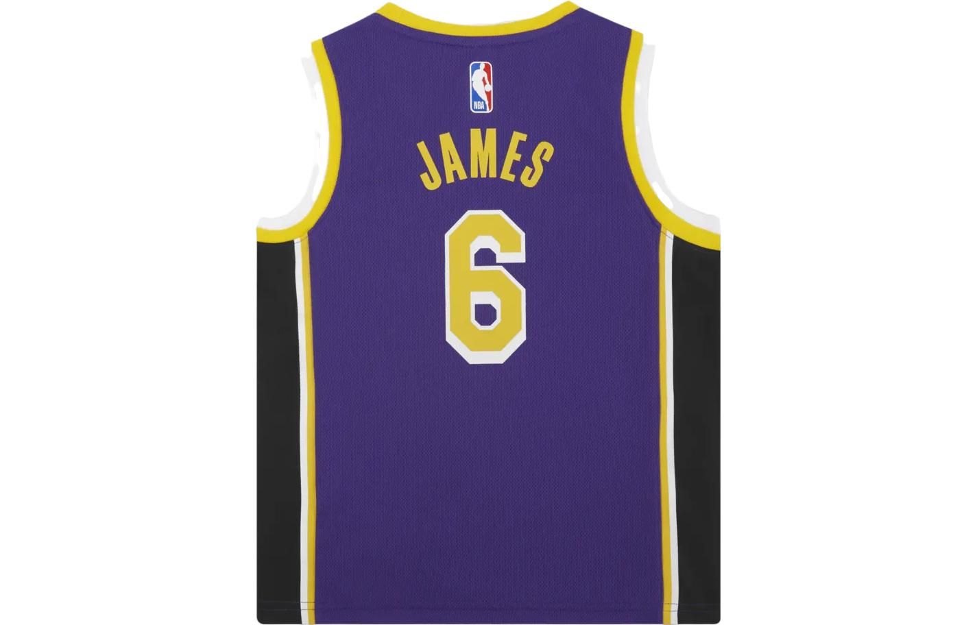 (GS) Air Jordan NBA Los Angeles Lakers LeBron James Jersey 'Purple' DR1055-504 sold by KicksCrew product image thumbnail 3