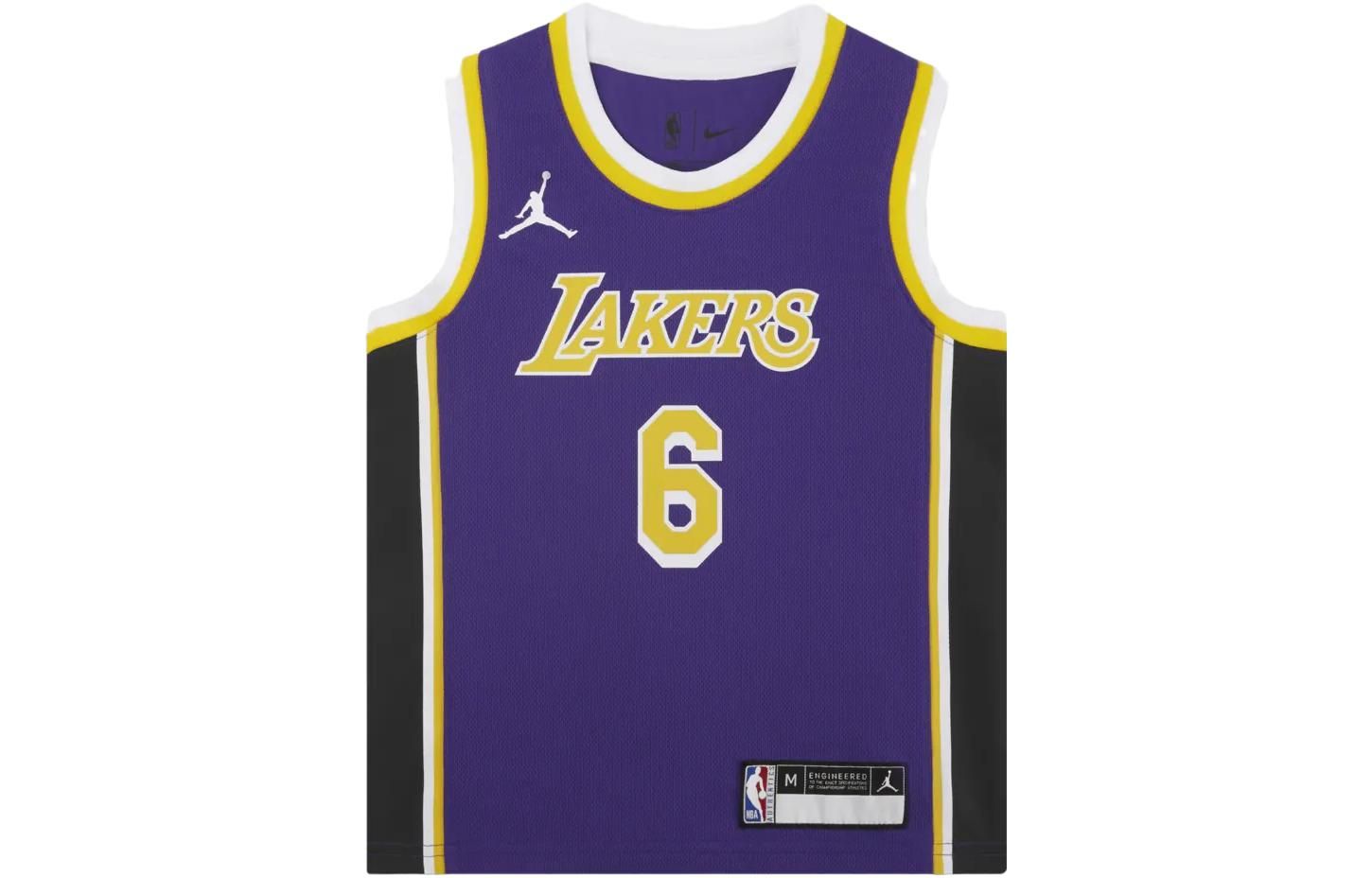 (GS) Air Jordan NBA Los Angeles Lakers LeBron James Jersey 'Purple' DR1055-504 sold by KicksCrew product image thumbnail 2