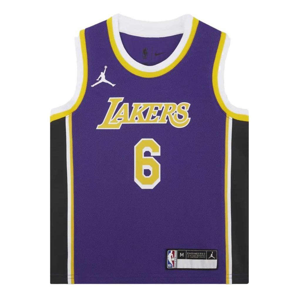 (GS) Air Jordan NBA Los Angeles Lakers LeBron James Jersey 'Purple' DR1055-504 sold by KicksCrew
