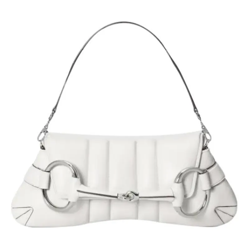 (WMNS) Gucci Horsebit Chain Small Shoulder Bag 'Great White' 764339-AACU1-9014 sold by KicksCrew