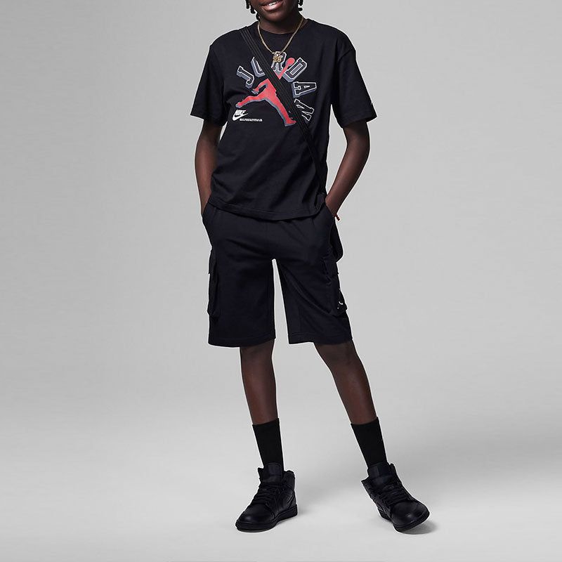 (GS) Air Jordan Varisty Jumpman T-Shirt 'Black' FV2530-010 sold by KicksCrew product image thumbnail 4