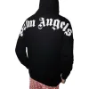 Palm Angels Logo Popover Oversized Hoodie 'Black White' PMBB036C99FLE0011001 sold by KicksCrew