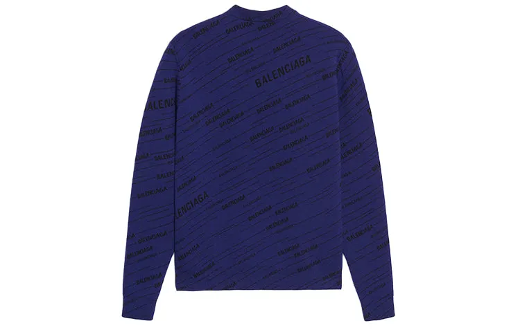 Balenciaga Diagonal Logo Sweatshirt 'Blue' 583080T15244160 sold by KicksCrew product image thumbnail 2
