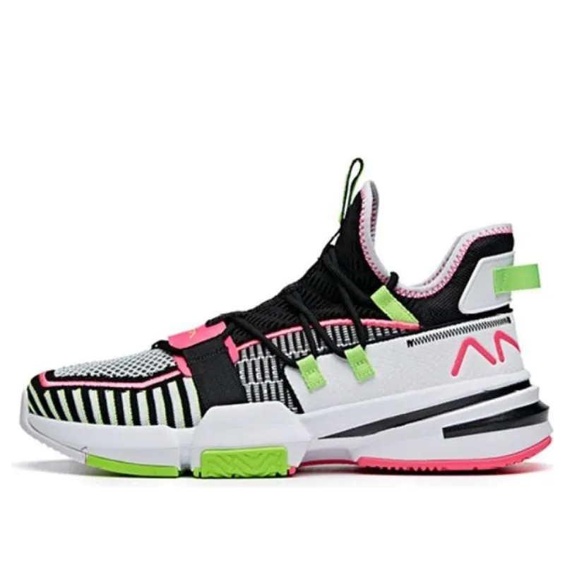 ANTA Light Crazy 1 'White Black Pink' 112021609-1 sold by KicksCrew