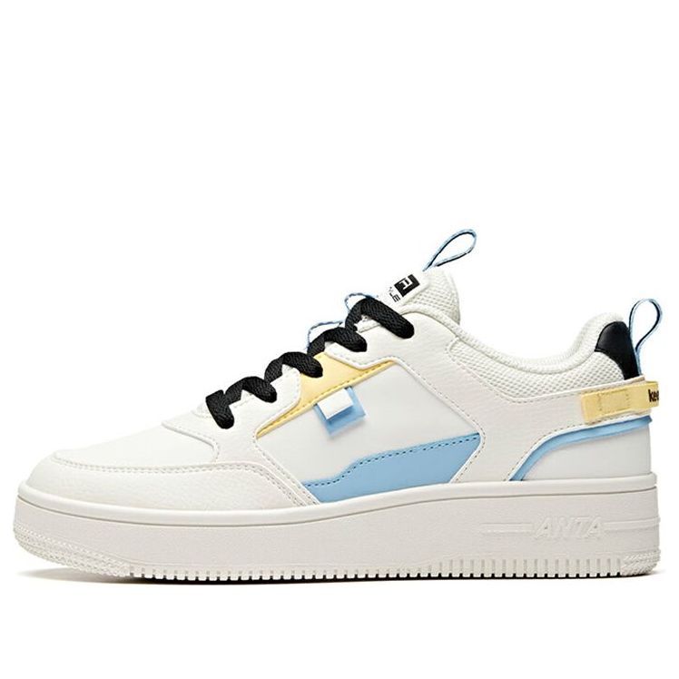(WMNS) ANTA Casual Skate Shoes 'White Blue Yellow' 922018061-4 sold by KicksCrew