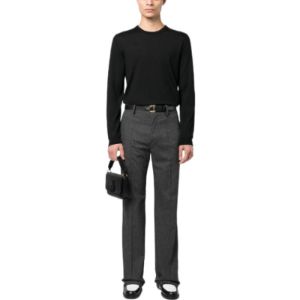 Gucci Wool Sweater With Horsebit Intarsia 'Black' 730974-XKCOR-1000 sold by KicksCrew