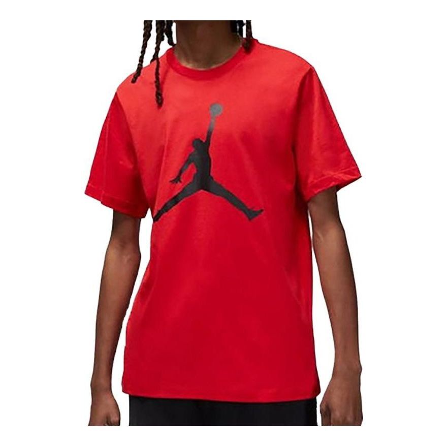 Air Jordan Jumpman Logo T-shirt 'Red Black' CJ0922-612 sold by KicksCrew
