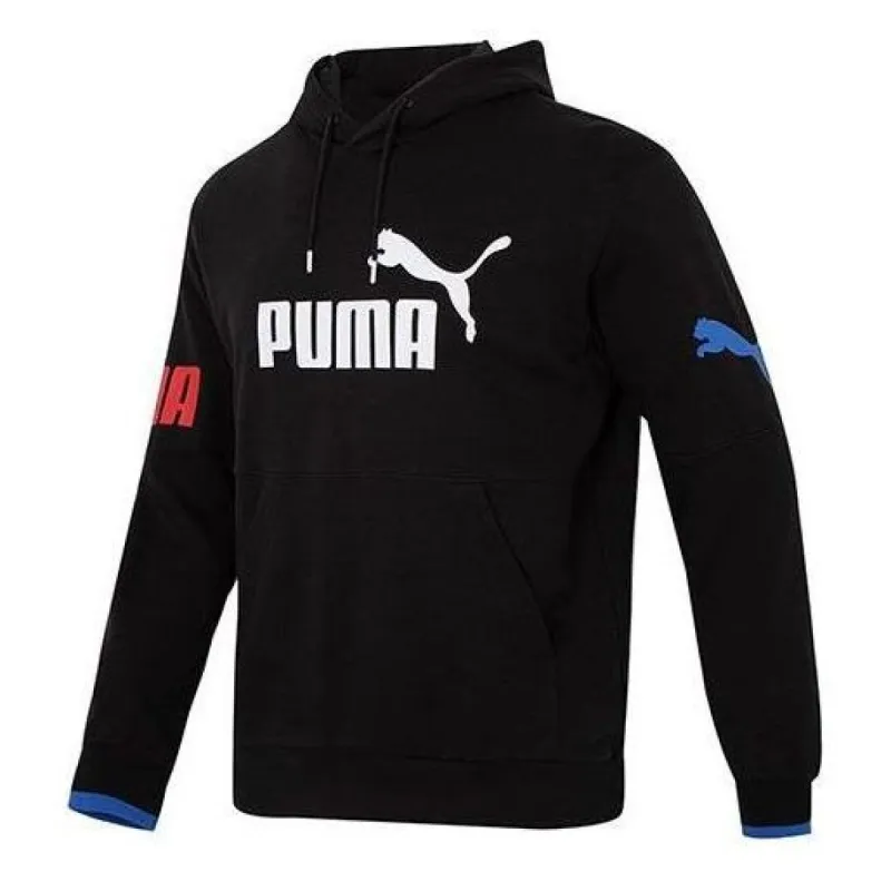 PUMA Logo Power Training Hoodie 'Black' 676667-56 sold by KicksCrew