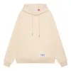 Mitchell & Ness Logo Fleece Hoodie 'Beige' MNRJAWTOHC006-BRN sold by KicksCrew