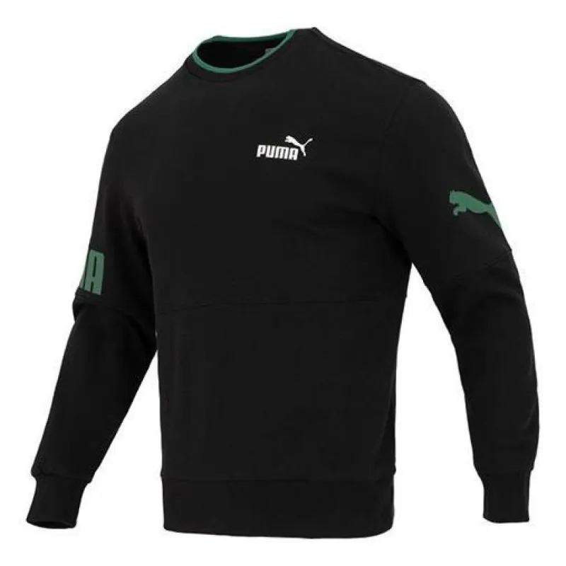PUMA Power Crew Long Tee 'Black' 676666-51 sold by KicksCrew
