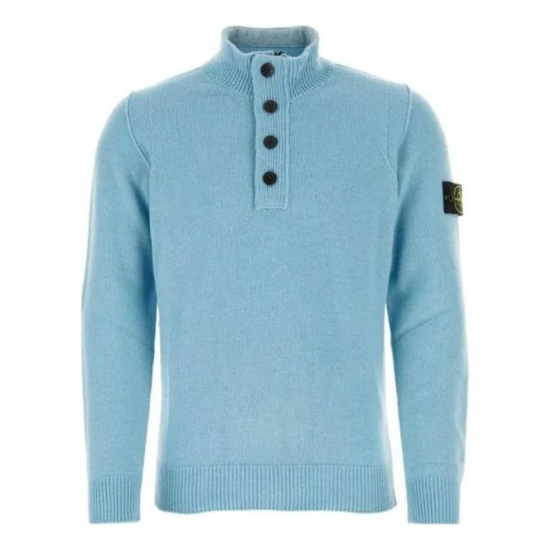 STONE ISLAND Crewneck Sweater 'Sky Blue' 7915540A3-V0041 sold by KicksCrew