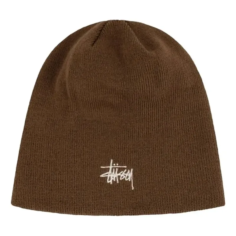 Stussy Basic Skullcap Beanie 'Brown' SUSHT321085MH-BWX sold by KicksCrew