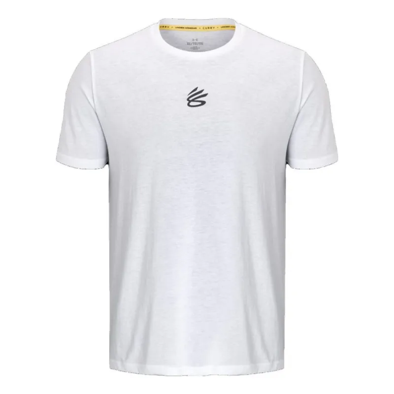 Under Armour Curry Logo T-shirt 'White' 1377545-100 sold by KicksCrew