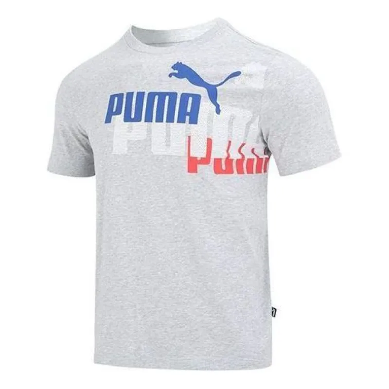 PUMA Ess Logo Power Tee 'Grey' 675728-04 sold by KicksCrew