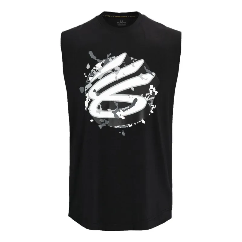 Under Armour Curry Sleeveless Tank 'Black White' 1377307-001 sold by KicksCrew