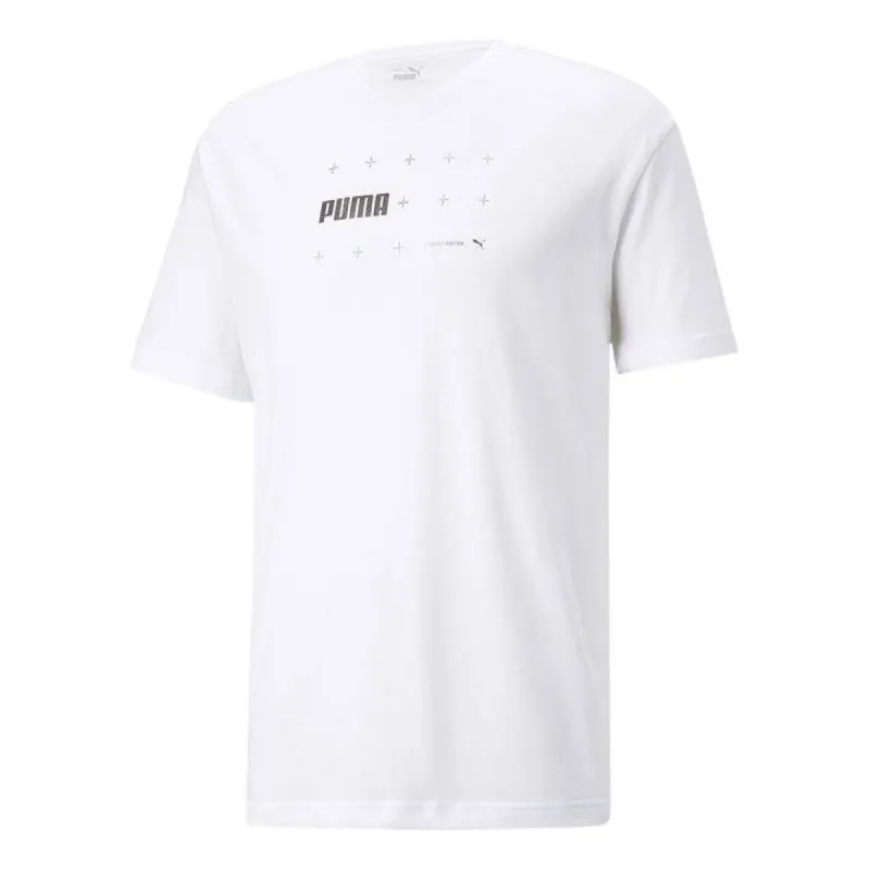 PUMA Foil Graphic T-Shirt 'White' 674650-02 sold by KicksCrew