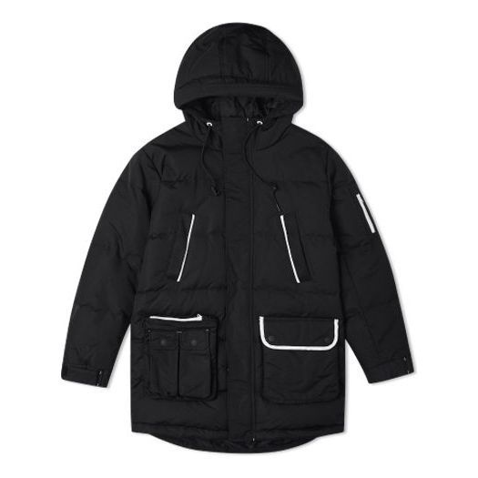 Converse Down Mid Length Jacket 'Black' 10019988-A01 sold by KicksCrew