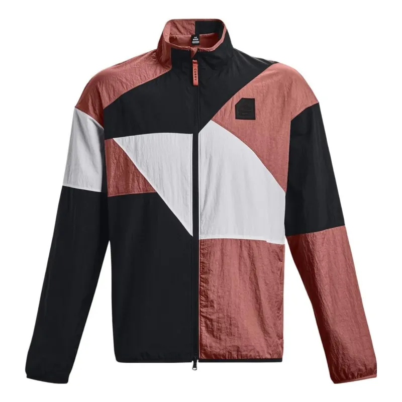 Under Armour Curry Woven Raincoat Jacket 'Red Black White' 1377304-604 sold by KicksCrew