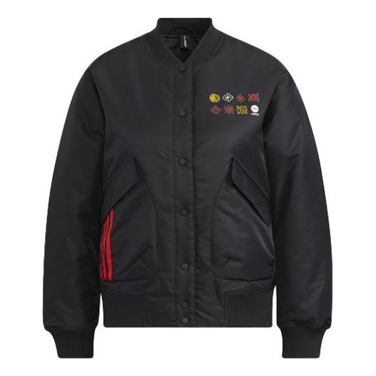 (WMNS) Adidas Neo CNY PAD Jackets 'Black' HM7484 sold by KicksCrew
