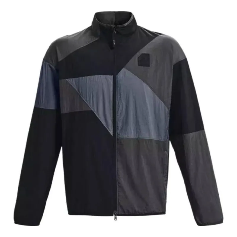 Under Armour Curry Woven Raincoat Jacket 'Grey Black' 1377304-001 sold by KicksCrew