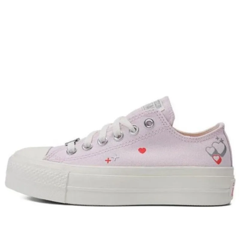 (WMNS) Converse Chuck Taylor All Star Lift Platform Y2K Heart Low Top 'Pale Pink' A09115C sold by KicksCrew