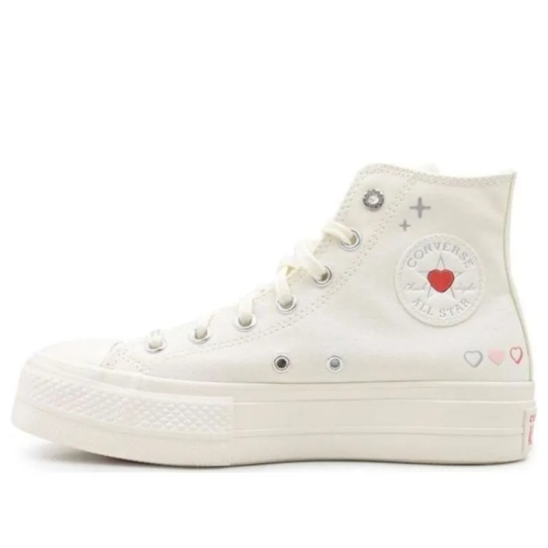 (WMNS) Converse Chuck Taylor All Star Lift Platform Y2K Heart High Top 'White Fever Dream' A09114C sold by KicksCrew