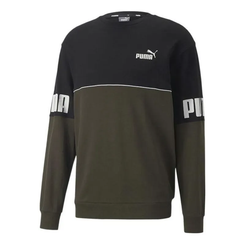 PUMA Power Colorblock Crew 'Black' 673498-70 sold by KicksCrew