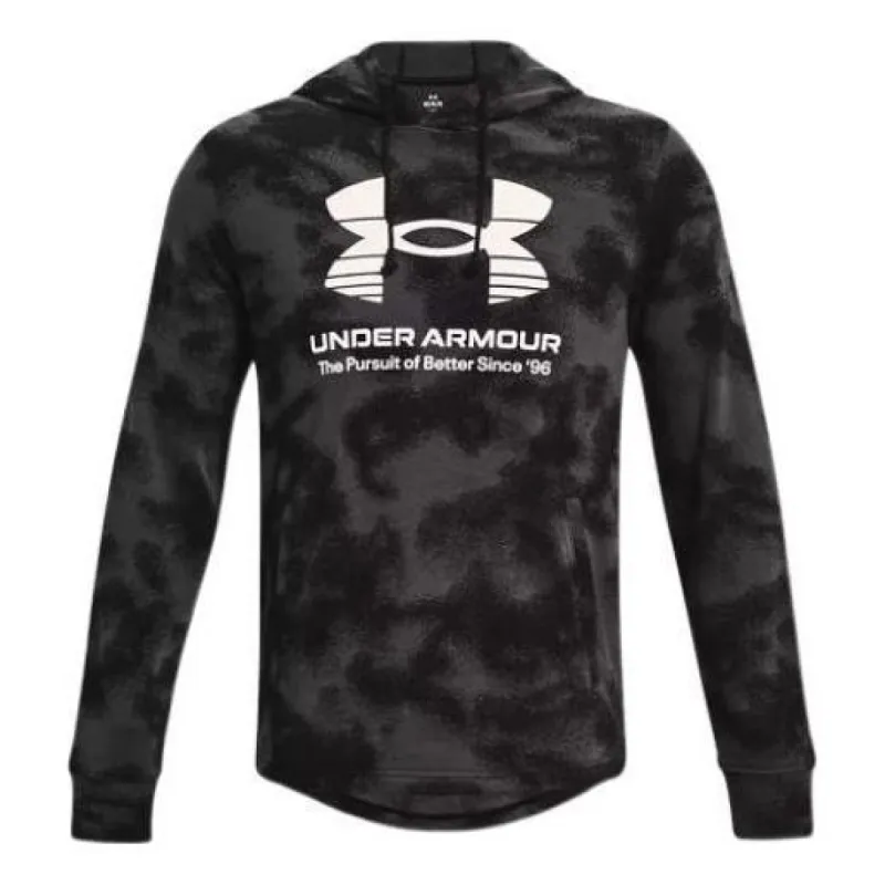 Under Armour Rival Terry Hoodie 'Grey White' 1377185-001 sold by KicksCrew