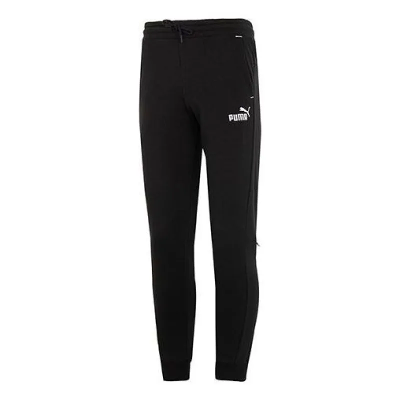 PUMA Power Sweatpants FL Logo 'Black' 672511-01 sold by KicksCrew