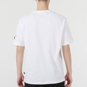 PUMA Explosion Cracks Logo Tee 'White' 671605-02 sold by KicksCrew