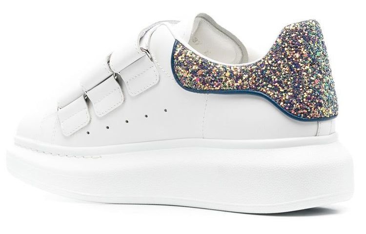 (WMNS) Alexander McQueen Oversized Triple Strap Sneaker 'White Glittered' 697106WICG59994 sold by KicksCrew product image thumbnail 3