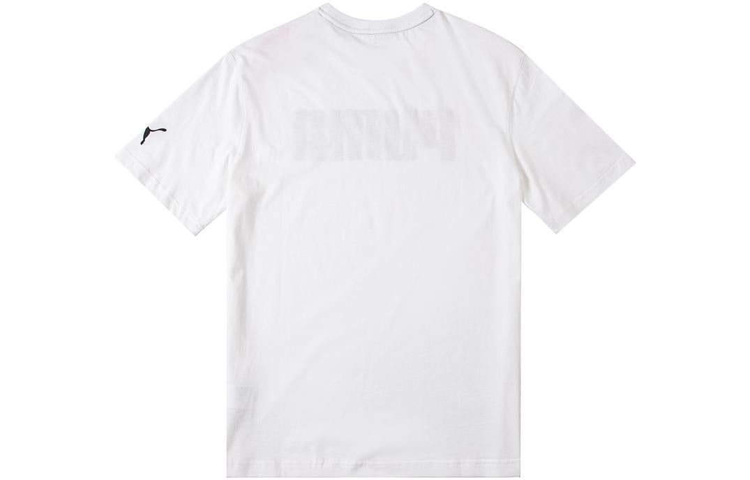 PUMA Explosion Cracks Logo Tee 'White' 671605-02 sold by KicksCrew product image thumbnail 2