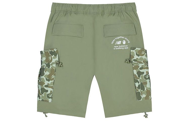 New Balance x BAPE Relaxed Fit Shorts 'Green White' BASP6000-GRX sold by KicksCrew product image thumbnail 2
