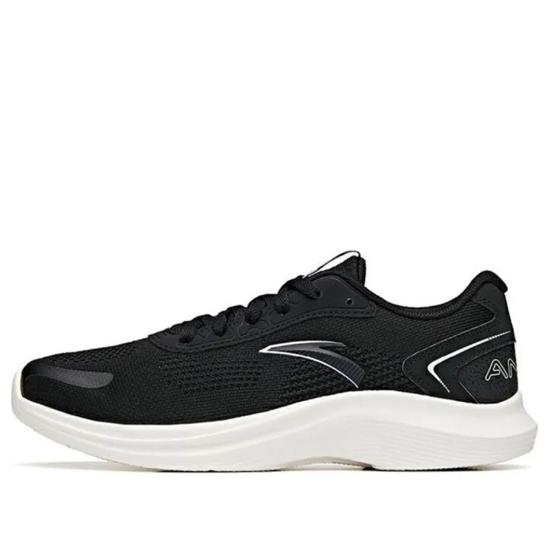 ANTA Running Series Sneakers Knit 'Black White' 112135571-1 sold by KicksCrew