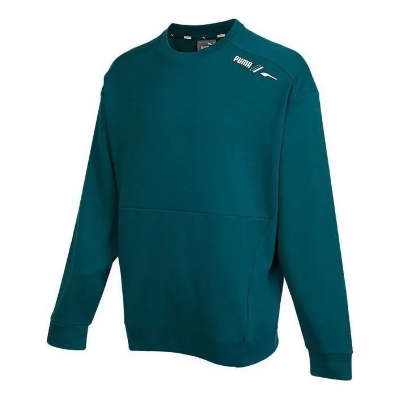 PUMA Cotton Sweater 'Green' 672474-24 sold by KicksCrew