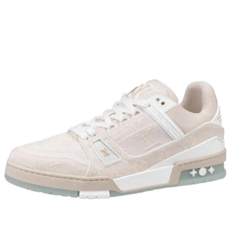 LOUIS VUITTON LV Trainers 'Beige Denim' 1A8Z4V sold by KicksCrew