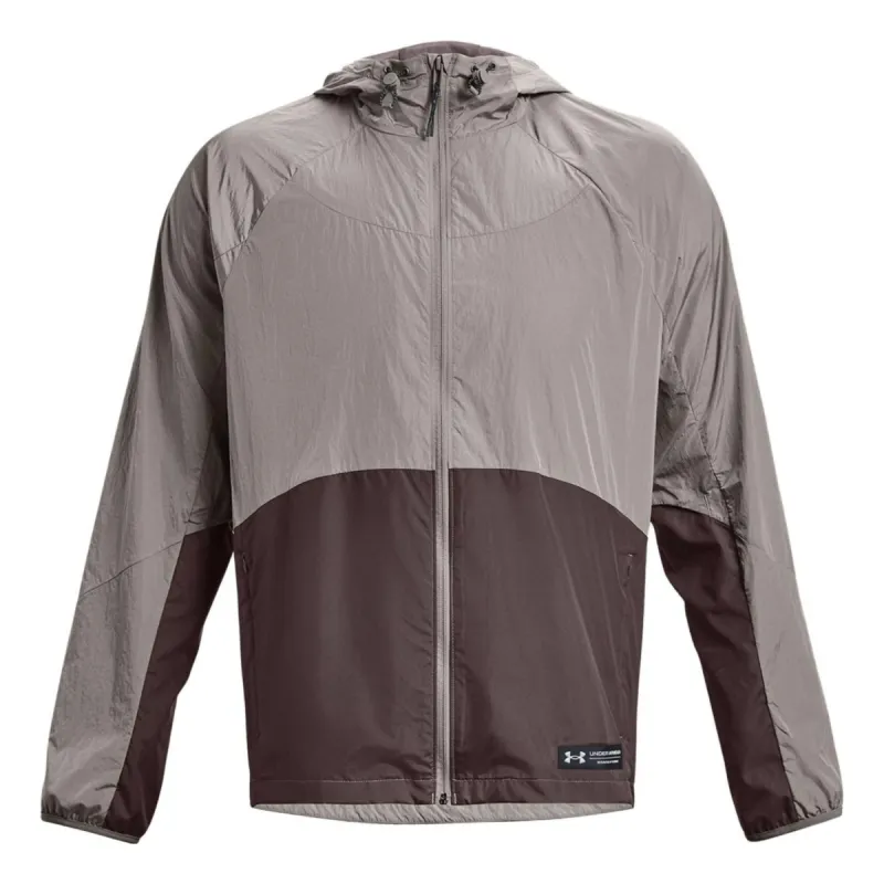 Under Armour Rush Woven Full-Zip Jacket 'Taupe Brown' 1377181-294 sold by KicksCrew