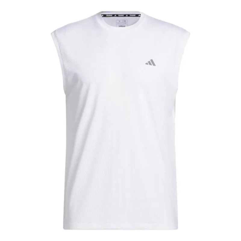 adidas HIIT Engineered Training Tank Top 'White' HS7450 sold by KicksCrew