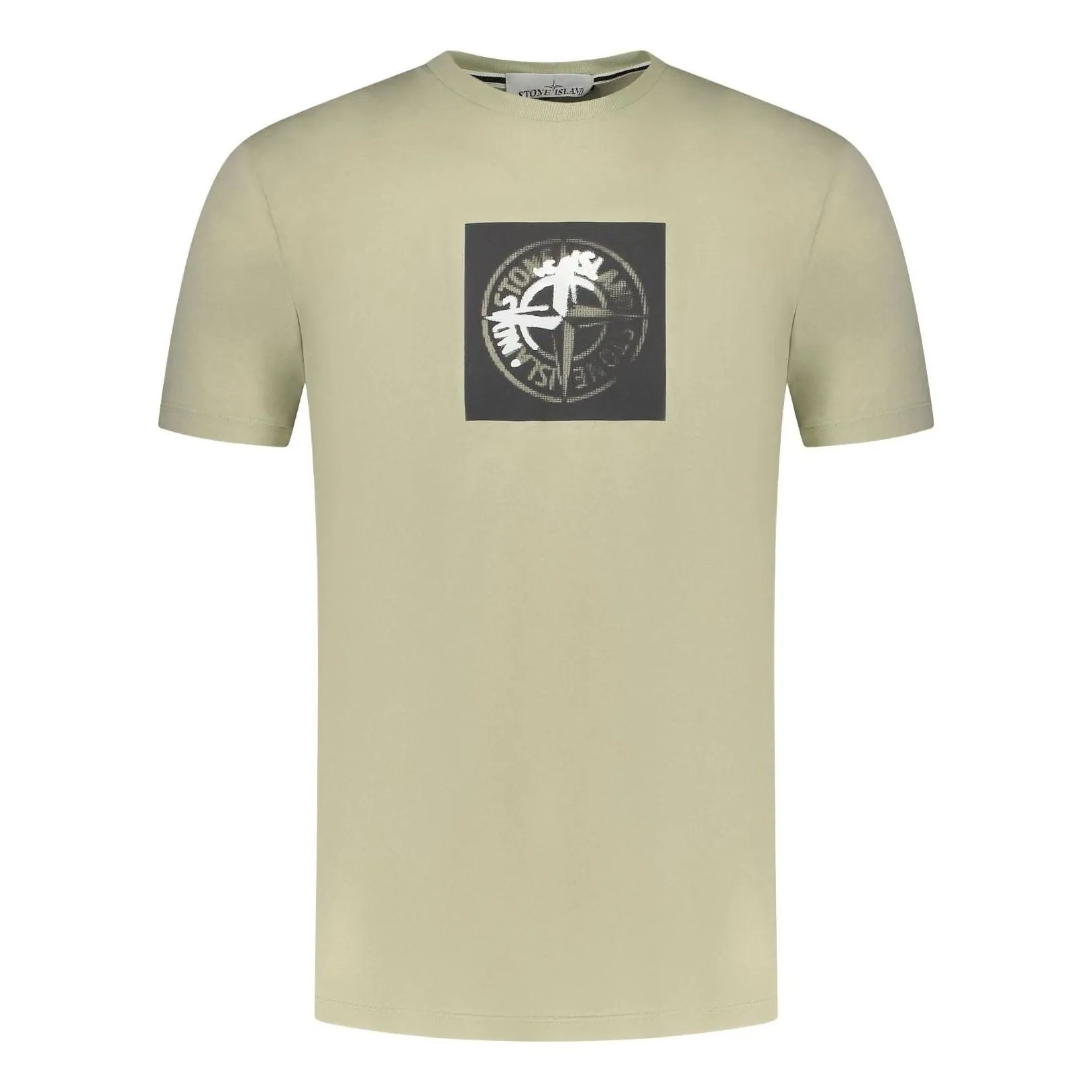 STONE ISLAND Institutional One Badge Print T-shirt 'Pistachio' 80152NS83-V0051 sold by KicksCrew