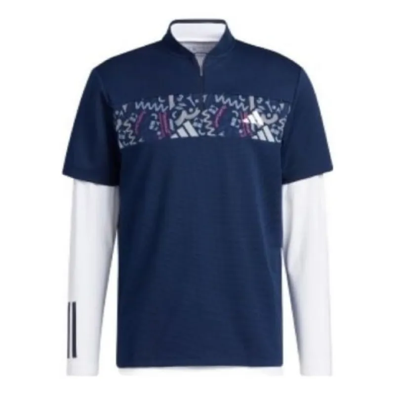 adidas Authentic Polo Shirt 'Navy White' HT6842 sold by KicksCrew