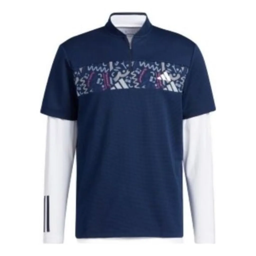 adidas Authentic Polo Shirt 'Navy White' HT6842 sold by KicksCrew