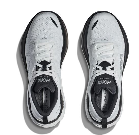 HOKA ONE ONE Bondi 8 2E Wide 'White Black' 1127953-WBLC sold by KicksCrew product image thumbnail 4
