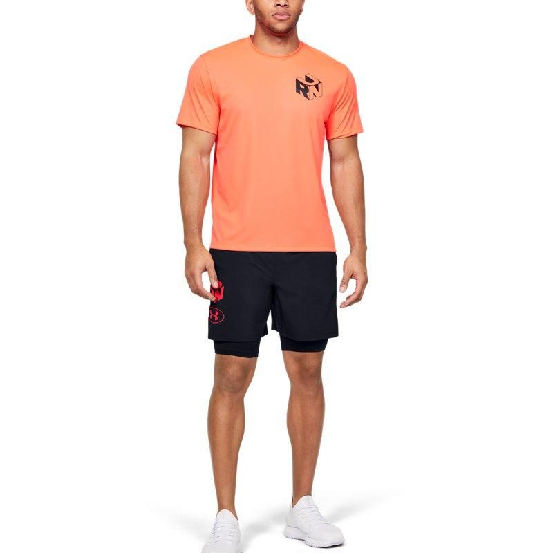 Under Armour Launch Get Out Run 2-in-1 Running Shorts 'Black Red' 1350772-001 sold by KicksCrew product image thumbnail 5