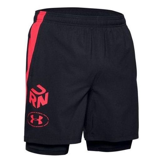 Under Armour Launch Get Out Run 2-in-1 Running Shorts 'Black Red' 1350772-001 sold by KicksCrew