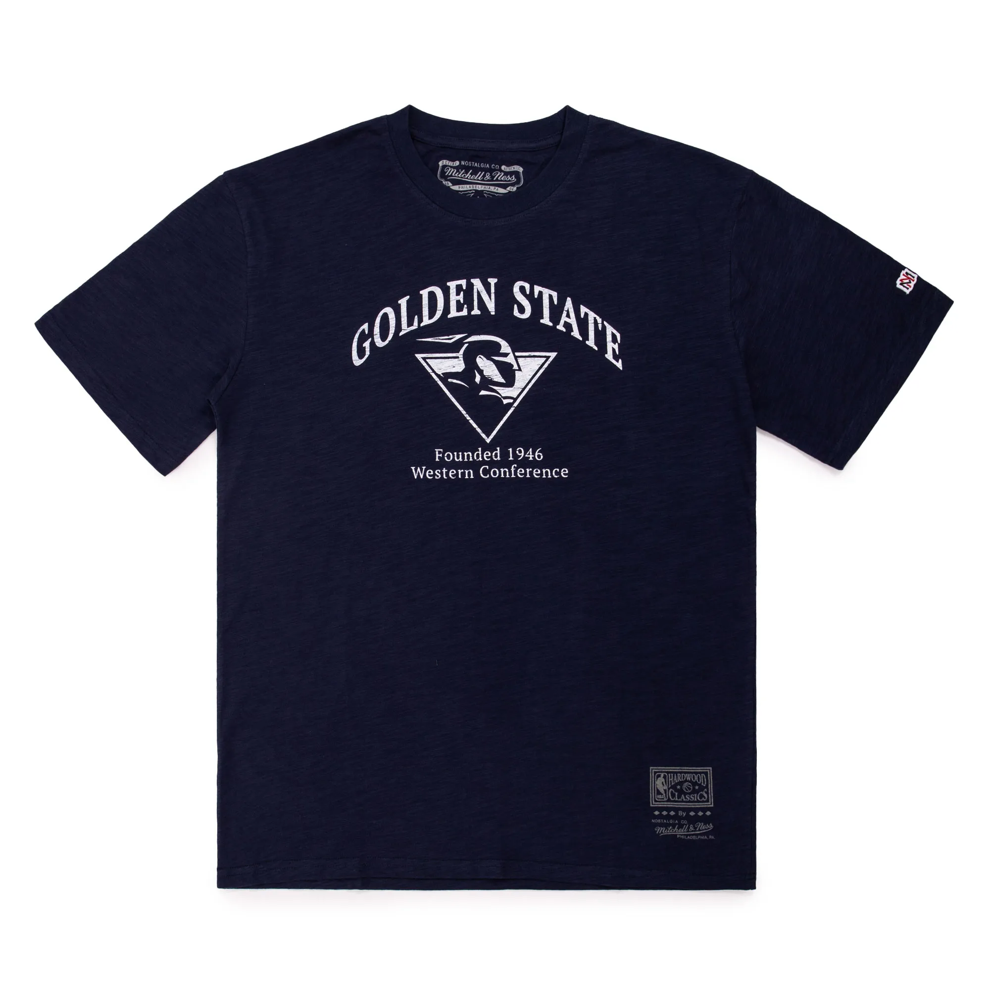 Mitchell & Ness Monotone Golden State Warriors T-Shirt 'Navy' MNTS040GSW sold by KicksCrew