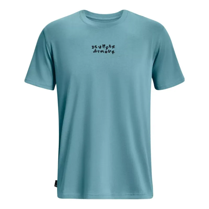 Under Armour Checkered Heavyweight T-shirt 'Blue' 1376837-400 sold by KicksCrew