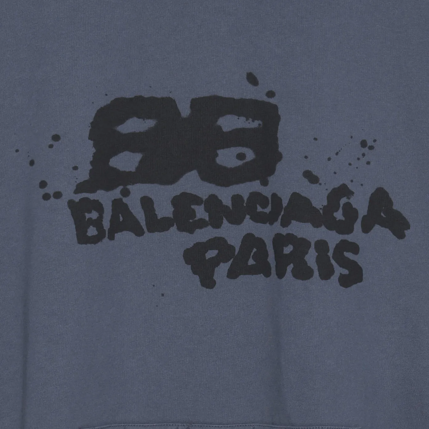 Balenciaga Hand-Drawn BB Icon Hoodie Large Fit 'Blue' 620973TNVQ14183 sold by KicksCrew product image thumbnail 4