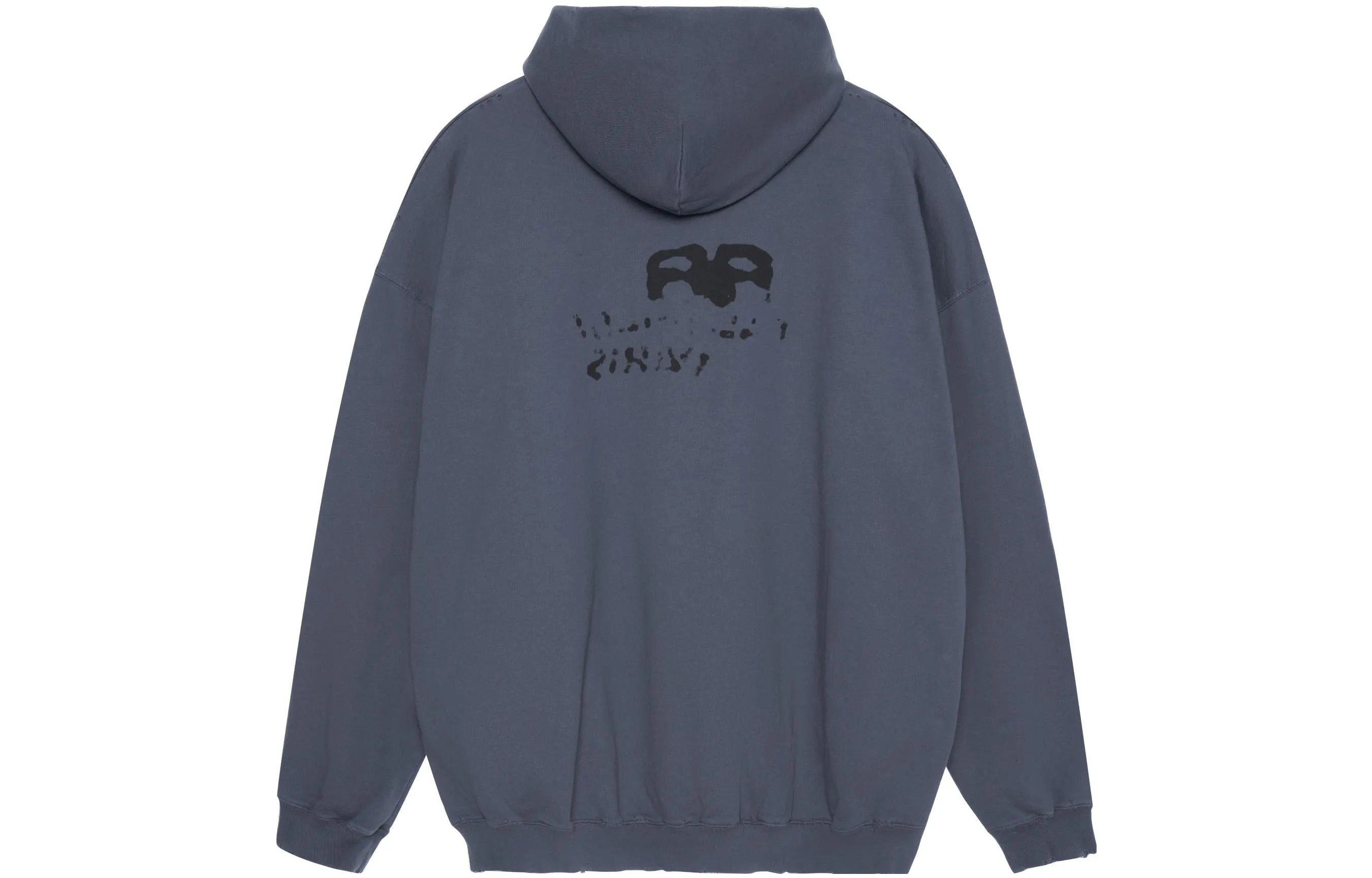 Balenciaga Hand-Drawn BB Icon Hoodie Large Fit 'Blue' 620973TNVQ14183 sold by KicksCrew product image thumbnail 2