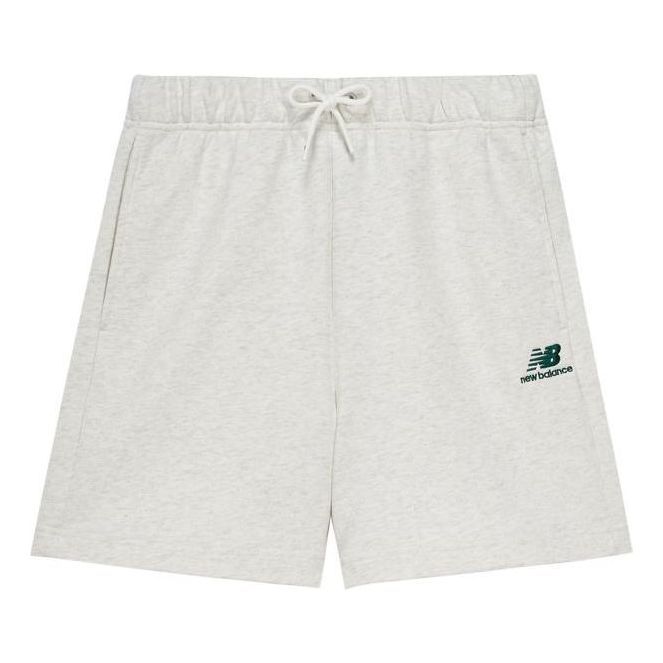 New Balance Logo Cotton Shorts 'White Green' 5VD24213-OA sold by KicksCrew