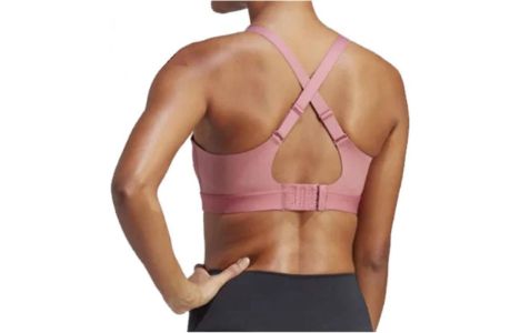 (WMNS) adidas Tailored Impact Luxe Training High-Support Bra 'Pink Strata ' HZ4232 sold by KicksCrew